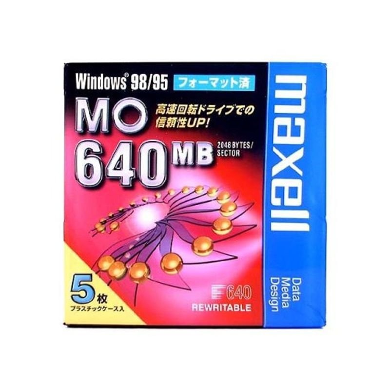 maxell データ用 3.5型MO 640MB Windowsフォーマット 10枚パック