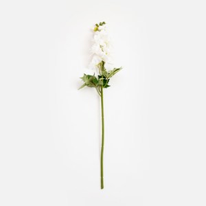 查莉擬真花插飛燕草77cm 白