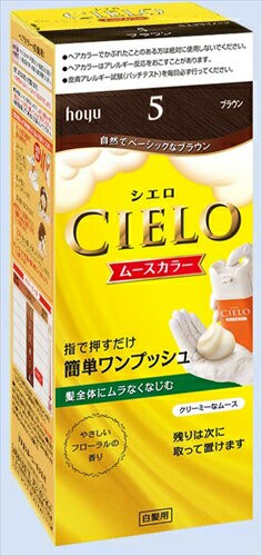 【 ホーユー 】 Cielo 泡沫染髮劑 5 棕色【27組】髮色/適合白髮  日本必買 | 日本樂天熱銷
