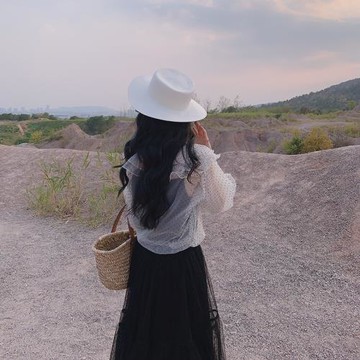 mm復古波點上衣微胖質感仙氣網紗