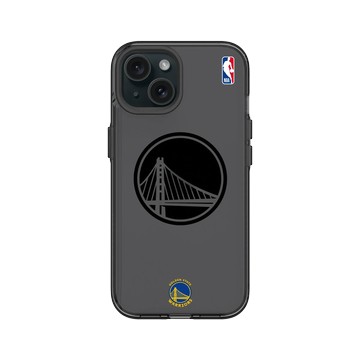 iPhone 15 Clear 酷墨灰 - NBA - B&W-金州勇士 Golden State Warriors B&W - Light
