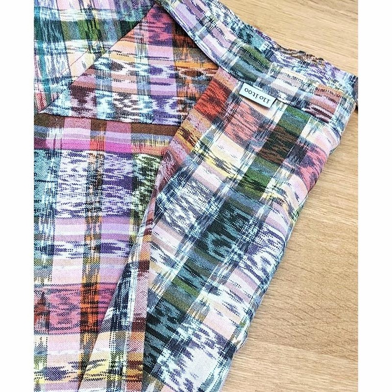 ilo itoo コルテスカート コルテスカート〔74cm丈〕カラフル絣