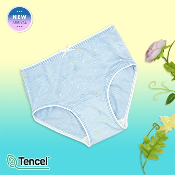 【annypepe】女童QQ天絲洞洞緹花星辰三角褲-紫藍100-150