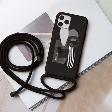 iPhone 17/16/15/14/13/12/SE3 摩登曼哈頓 背繩背帶手機殼