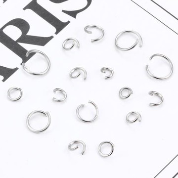 鈦鋼開口圈連接圈飾品配件手工diy大小圈項鏈手鏈單圈不掉色C圈環