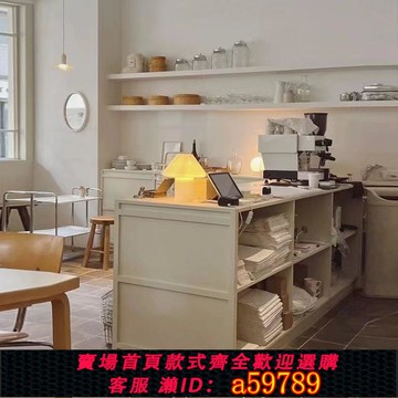 【全網低價 可打統編】女裝店收銀臺烤漆前臺吧臺中島柜邊柜服裝美容院接待INS高端定制