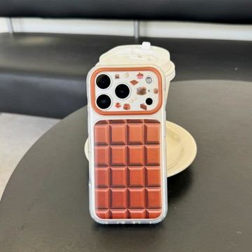 創意巧克力甜品手機殼適用蘋果17/16PROMAX卡通趣味殼iPhone15PRO