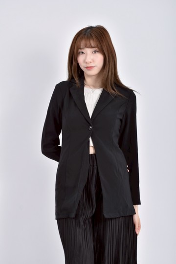(S) lingling西裝長袖黑色外套