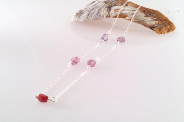 尖晶石寶石銀項鍊