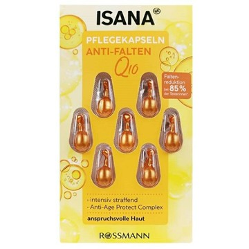 德國 ISANA 精華膠囊7入/卡(Q10彈潤瞬效(黃)) [大買家]