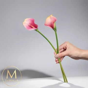 【Floral M】氣質仙女藕紫色海芋仿真花花材5入組(人造花/仿真花/假花/花藝DIY/裝飾花材)