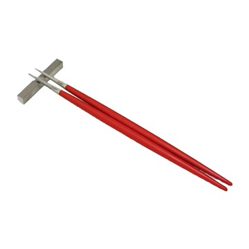 庫蒂波爾 GOA 筷子  紅色的  附筷架的筷子  1副