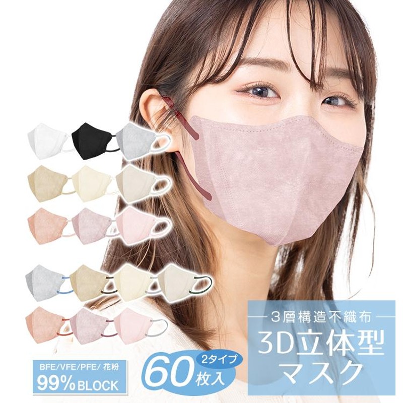 AKANE マスク Fancysharp Mask 3D立体マスク 60枚 大容量 薄手 両面同色 立体 小顔効果 蒸れない 不織布 血色マスク 3D  マスク 快適 男 女 感染防止 対策 ny488 通販 LINEポイント最大0.5%GET | LINEショッピング