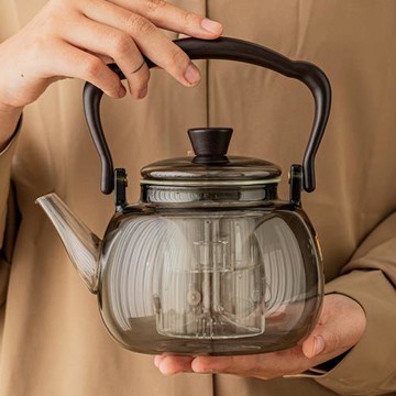玻璃茶壺蒸煮雙用煮茶壺耐高溫花茶壺家用燒水壺單壺電陶爐泡茶壺