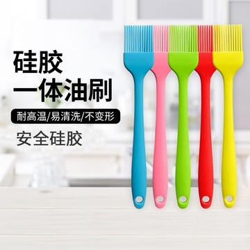 硅膠一體油刷戶外耐高溫燒烤刷家用蛋糕烘焙油瓶刷廚房烙餅小毛刷