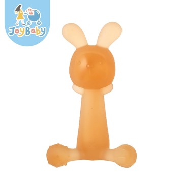 JOYBABY 小兔子牙膠 固齒器 磨牙棒 可水煮矽膠咬咬棒 軟膠 抓握訓練 牙膠玩具