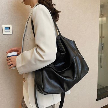 簡約大容量包包女包2025春夏新款潮時尚網紅單肩包軟面休閑斜挎包