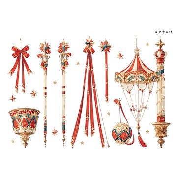 【6 月新品】20-134-0100 裁切紙 馬戲團風格