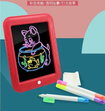 3D魔術燈光 寫字板 螢光畫畫板(附電池)/一個入(促350) 777 塗鴉畫畫板-CF147681【APP滿額下單4%點數(單一帳號最高1000點)】7/31止