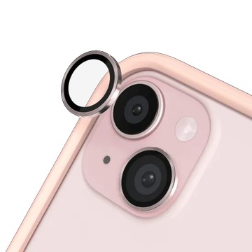 iPhone 15 9H 鏡頭玻璃保護貼 粉紅