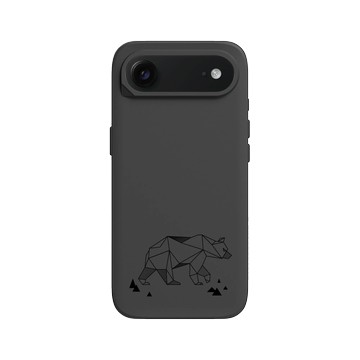 iPhone Air SolidX 黑 - Animal Silhouette / 動物剪影 - 動物幾何-北極熊
