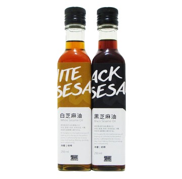 東和黑芝麻油250ml+白芝麻油250m