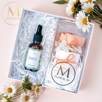 法式小野玫花園香氛花禮盒(贈5ml香氛油)