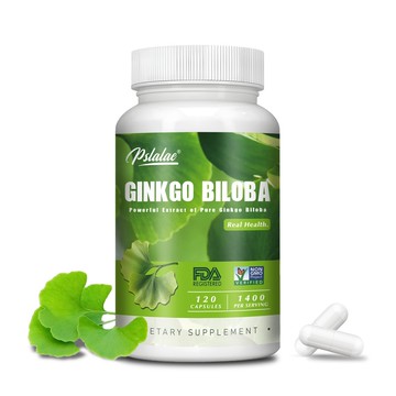 Pslalae 銀杏葉提取物補充劑🌿，1400mg💥 - 60/120粒膠囊 美國製造
