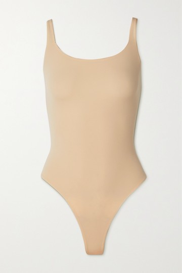Skims - Fits Everybody Stretch-jersey Thong Bodysuit - Sand - Neutral - 2XL
