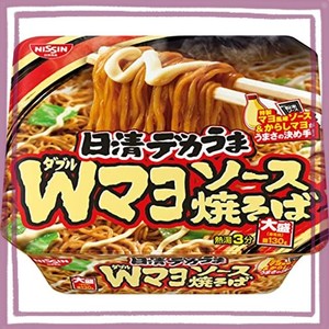 日清食品 デカうま Wマヨソース焼そば 153G ×12個