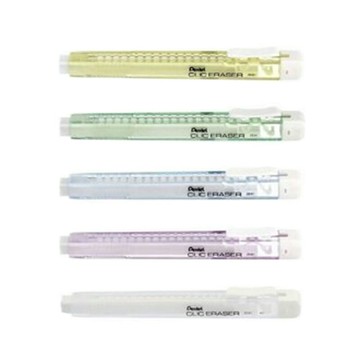 【Pentel飛龍】ZE81  CLIC ERASER晶透自動橡皮擦  12個/盒【APP滿額下單4%點數(單一帳號最高1000點)】7/31止