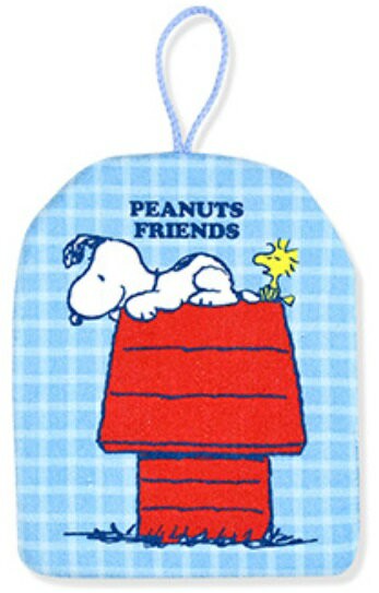 SNOOPY超細纖維印花擦手巾-紅屋