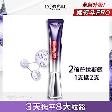 LOREAL Paris 巴黎萊雅 玻尿酸眼霜級撫紋精華霜 30ml 全新升級