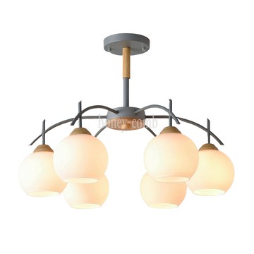 北歐風半吸頂燈六燈(BL50202)