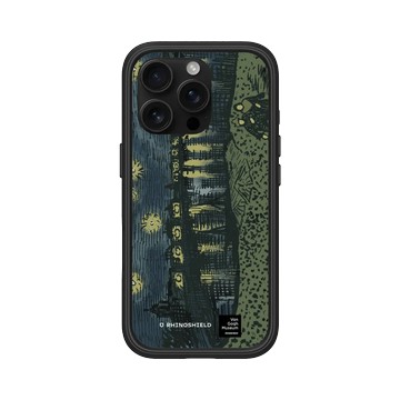 iPhone 16 Pro Mod NX 黑 - Van Gogh Museum - RHINOSHIELD 二創 - 隆河上的星夜
