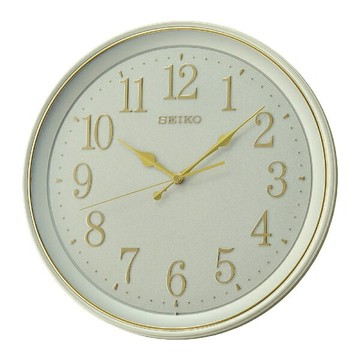 seiko SK037 精工鐘 (QXA798W) 立體數字滑動式秒針靜音掛鐘  34cm｜樂天領券現折★全館特惠中★指定刷卡回饋10%