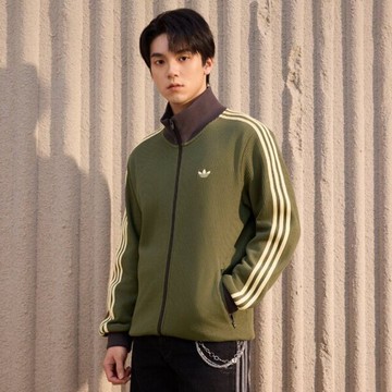 Adidas 愛迪達 Track Top M KZ2914 男 立領外套 運動外套 休閒穿搭 橄欖綠 亞版