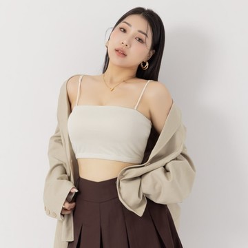 親柔天絲羊毛平口BRATOP(附胸墊) Pobra