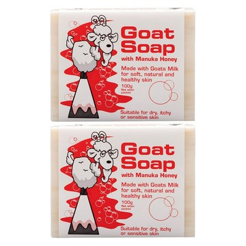 澳洲 Goat Soap 羊乳皂 麥蘆卡蜂蜜 100g 溫和保濕 敏感肌適用  2個