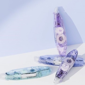 蜻蜓TOMBOW MONO AIR 透明系列 筆型修正帶-繡花球藍/薄荷綠/秋櫻粉/薰衣草紫