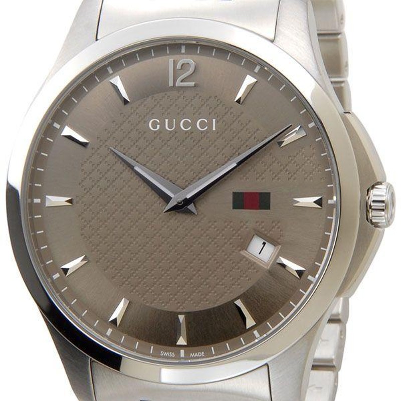 グッチ GUCCI YA126301 G-Timeless Gタイムレス ブラウン/シルバー メンズ 腕時計 ブランド | LINEブランドカタログ