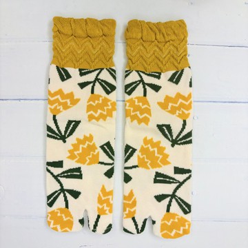 足袋襪 兩趾襪(待宵草)澎澎款-日本文化足袋短襪23~25cm