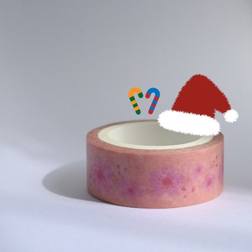 小櫻花 紙膠帶 手繪 花草 手帳  聖誕 交換禮物 和紙膠帶