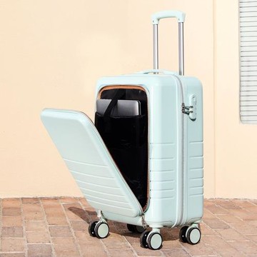 前開蓋拉桿箱20寸萬向輪旅行箱登機箱側開蓋24寸行李箱女工廠直供