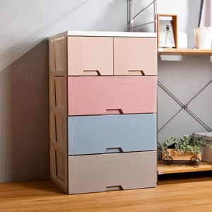 【HOUSE】54大面寬-舞動漸層四層抽屜式收納櫃【台灣製造】4層
