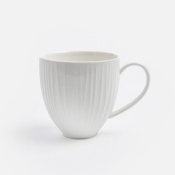 克萊歐強化瓷馬克杯300mL 枝線白