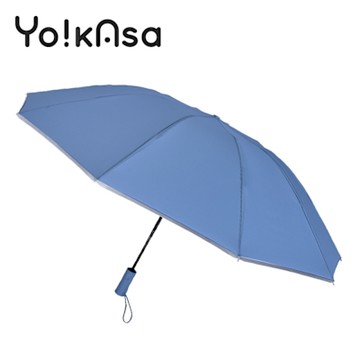 Yo!kAsa 莫蘭迪輕壓好收反向傘 反光條升級款 雨傘 反向傘 節節收 十骨防風 強力反光 自動摺疊雨傘 車用折疊傘(五色任選)