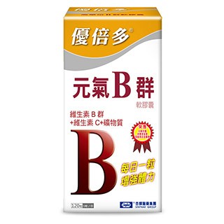 杏輝醫藥 優倍多YouBest 元氣B群軟膠囊(120粒/瓶)