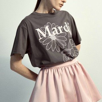 MARDI MERCREDI TSHIRT TRIPLE FLOWER 三重花 短袖 兩色 上衣