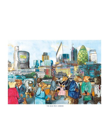 Jo Laing Bear Mile Print